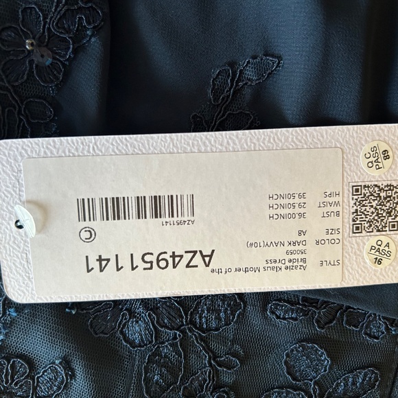 Navy AZAZIE Mother of the Bride Dress - Picture 5 of 7